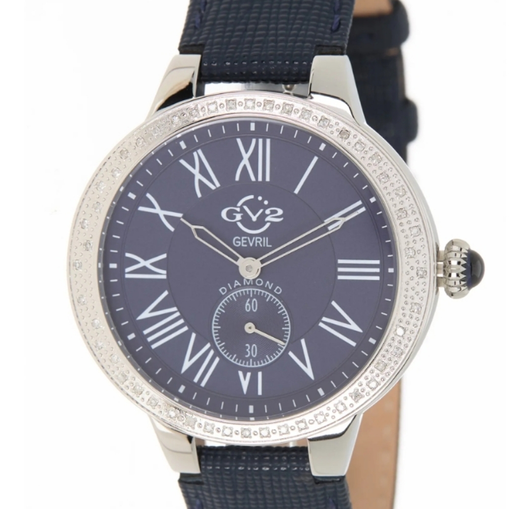 BRAND NEW GV2 by Gevril Women's Astor Swiss Diamond Watch
